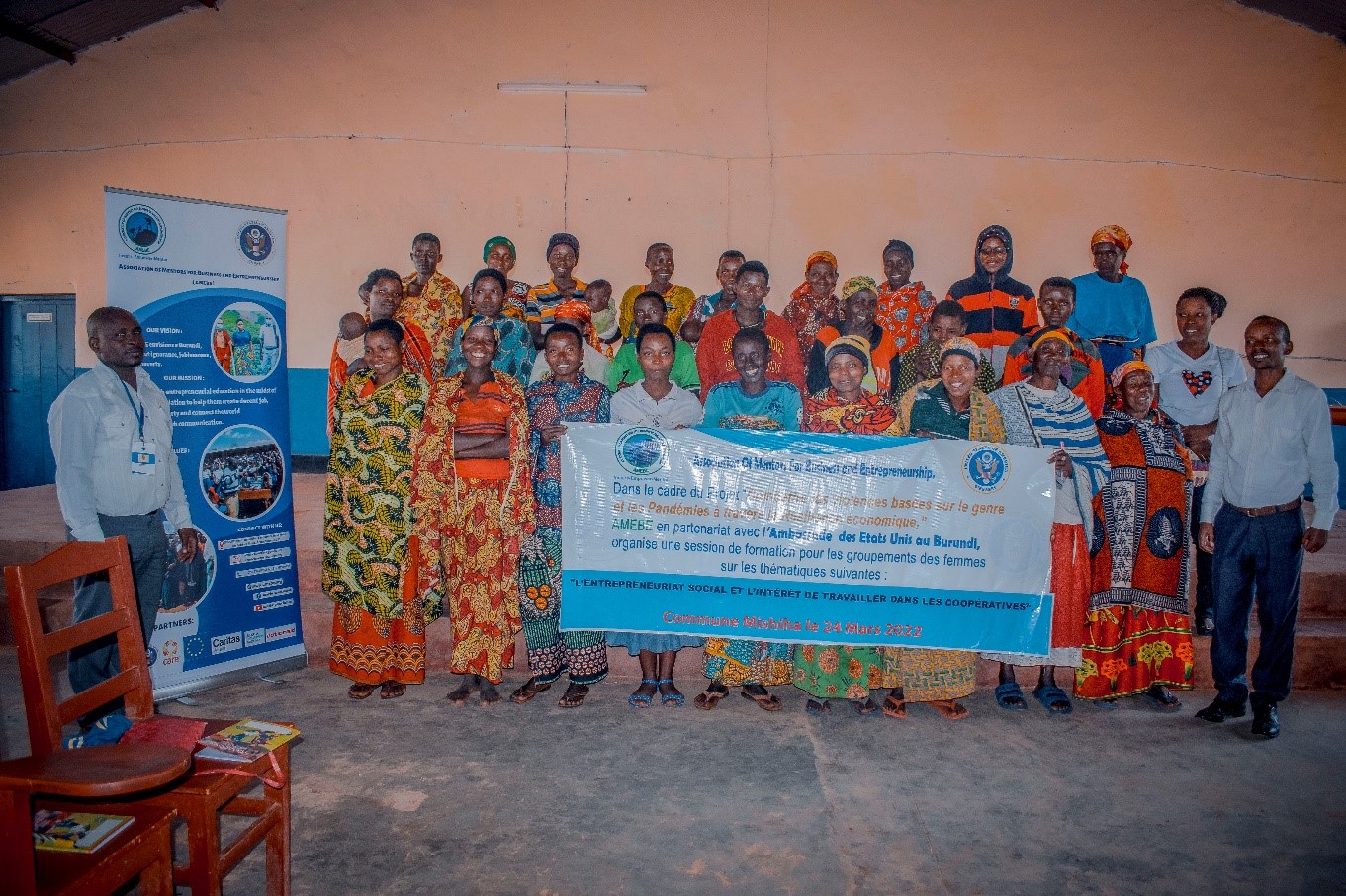 Family Photo after the training in MISHIHA Commune